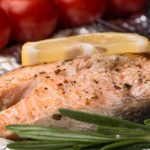 Trucha al Horno con Espárragos