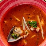 Sopa de pescado y vegetales