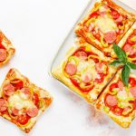 Mini pizzas con fibra
