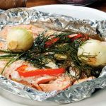 Trucha al horno
